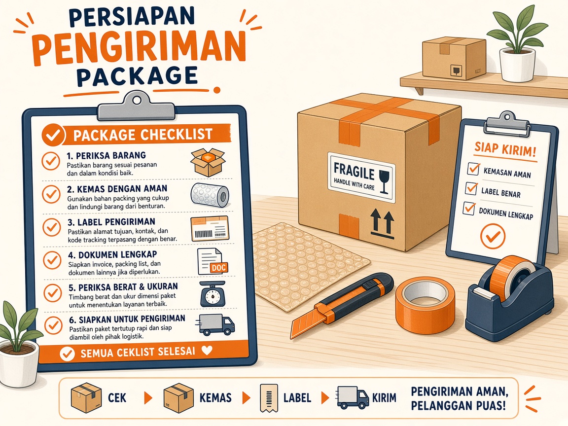 Sejahtera Abadi Kargo ilustrasi persiapan pengiriman